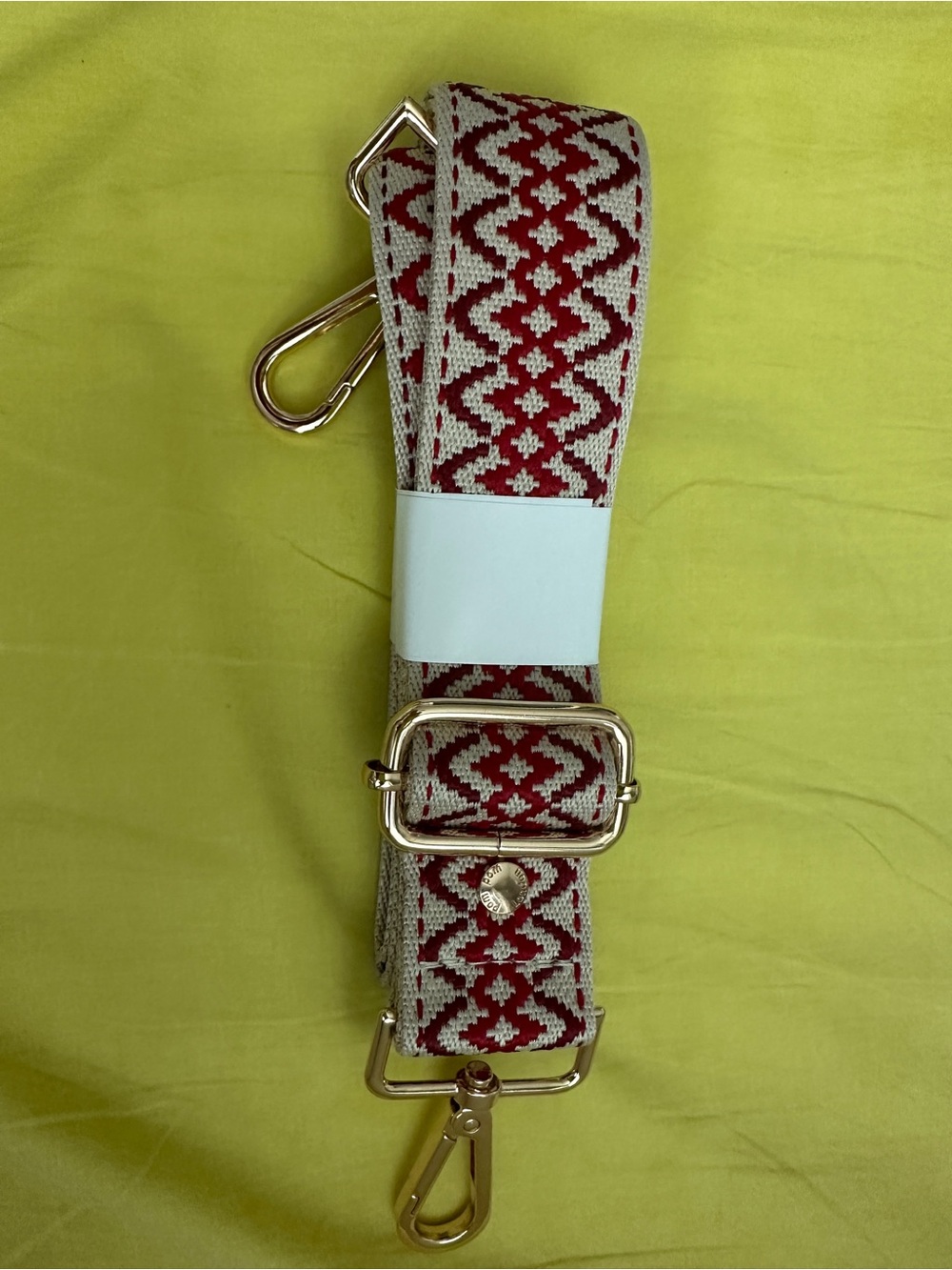 Pom Pom London Red Kaleidoscope Adjustable Strap - Picture 2 of 3